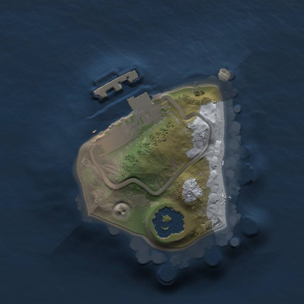 Rust Map: Procedural Map, Size: 1000, Seed: 482167010, 2 Monuments