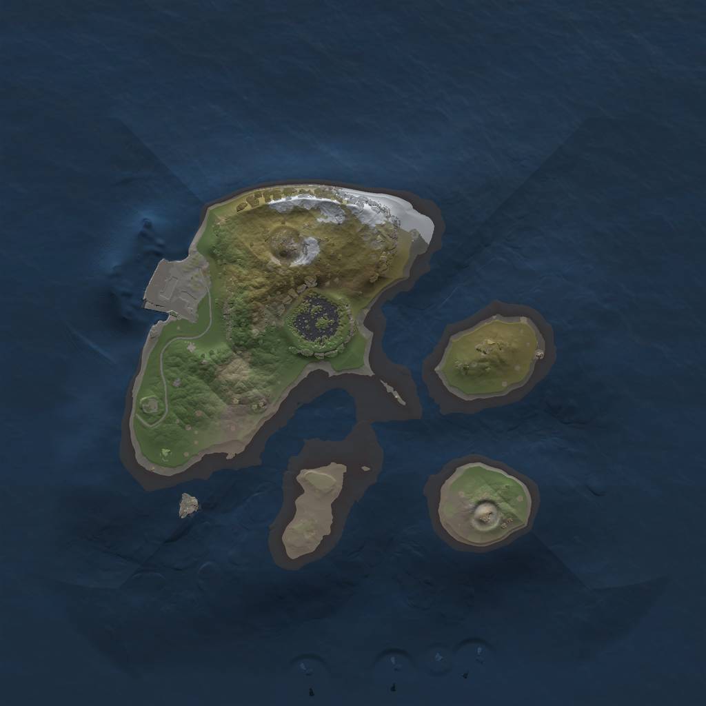 Rust Map: Procedural Map, Size: 1575, Seed: 302054804, 3 Monuments