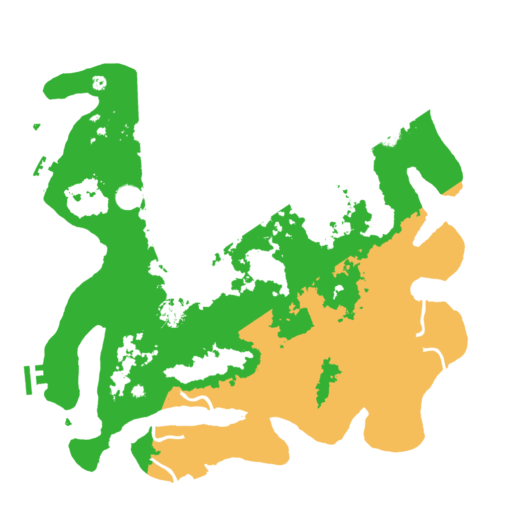 Biome Rust Map: Procedural Map, Size: 3600, Seed: 128541291