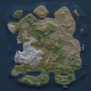 Thumbnail Rust Map: Procedural Map, Size: 3500, Seed: 271843616, 17 Monuments