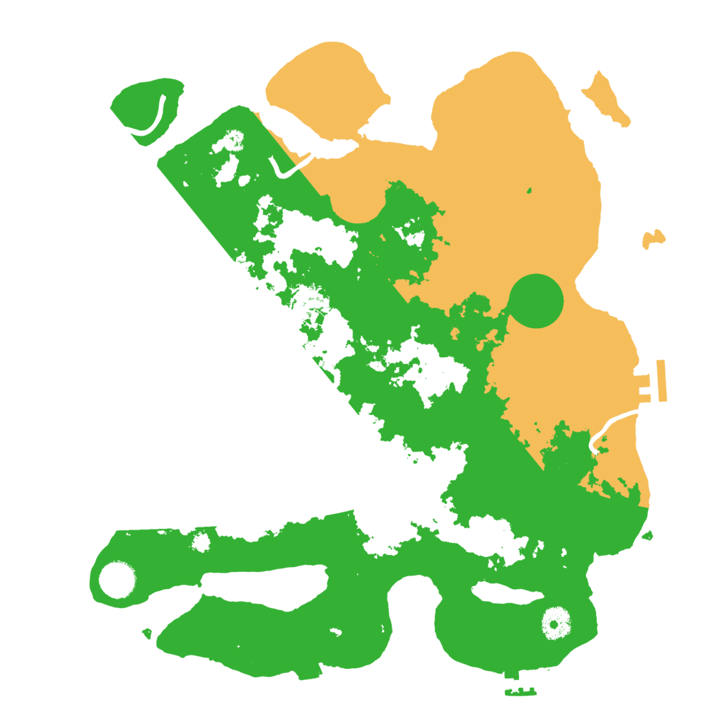 Biome Rust Map: Procedural Map, Size: 3500, Seed: 271843616