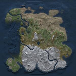Thumbnail Rust Map: Procedural Map, Size: 3750, Seed: 648254, 15 Monuments
