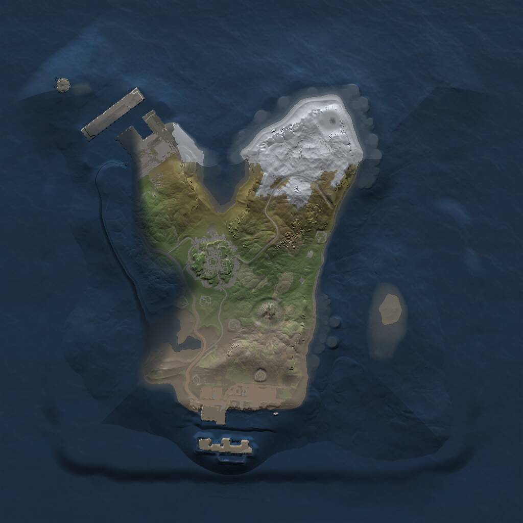 Rust Map: Procedural Map, Size: 1500, Seed: 1814198681, 4 Monuments