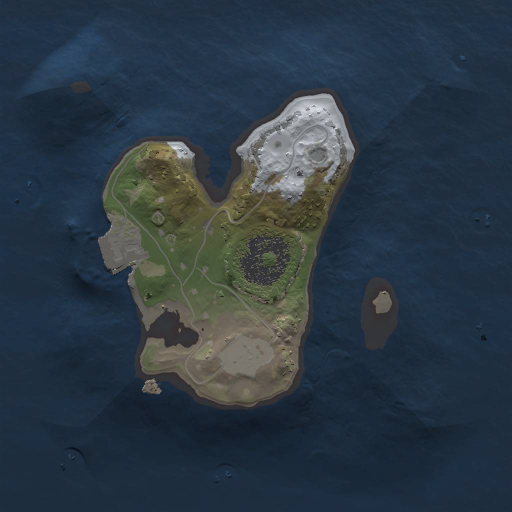 Rust Map: Procedural Map, Size: 1500, Seed: 1814198681, 3 Monuments