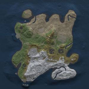 Thumbnail Rust Map: Procedural Map, Size: 2500, Seed: 2143254312, 8 Monuments