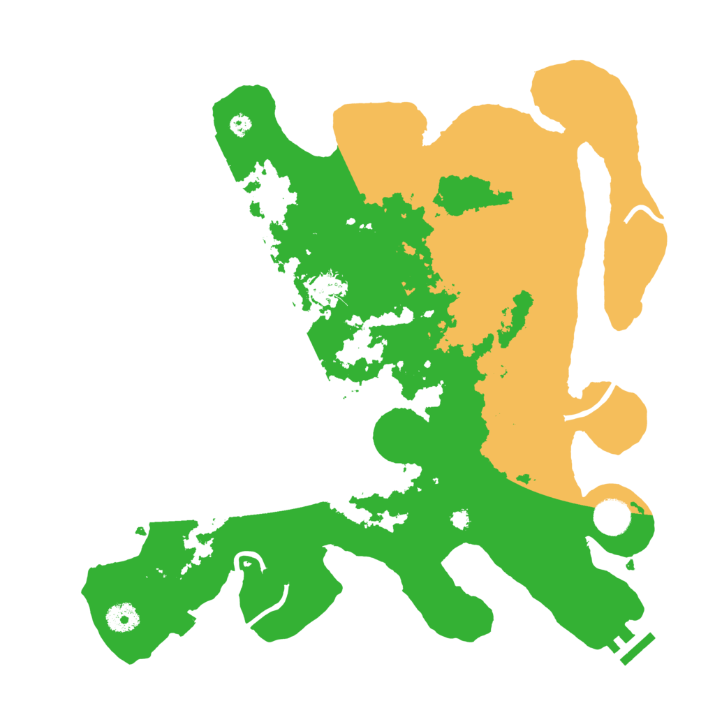 Biome Rust Map: Procedural Map, Size: 3500, Seed: 26589