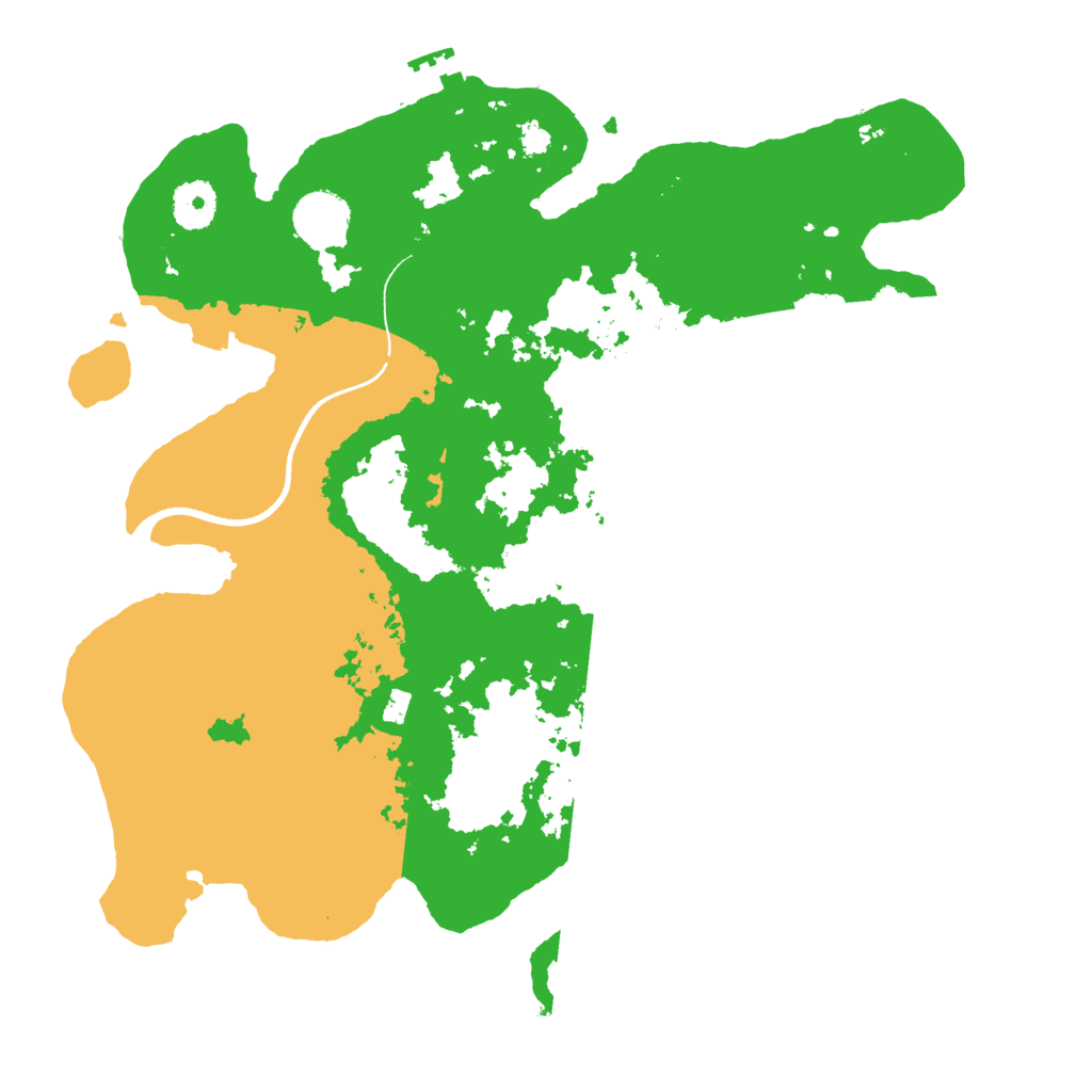 Biome Rust Map: Procedural Map, Size: 3500, Seed: 595596140