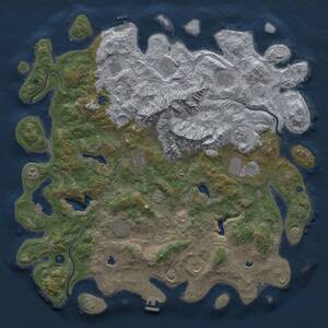 Thumbnail Rust Map: Procedural Map, Size: 5000, Seed: 324843230, 17 Monuments