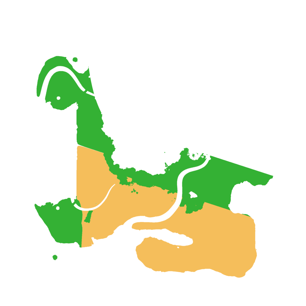 Biome Rust Map: Procedural Map, Size: 2500, Seed: 1674905426