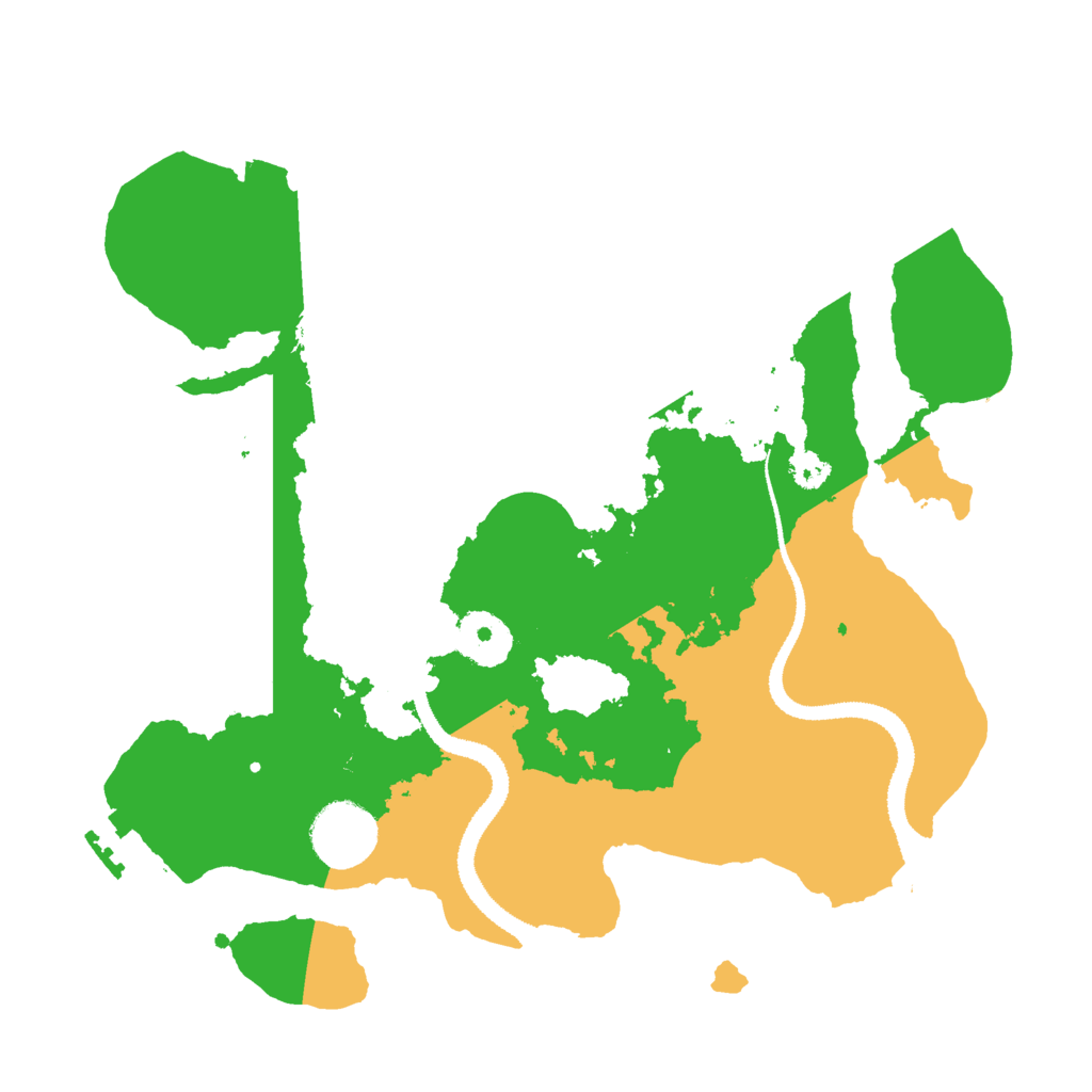 Biome Rust Map: Procedural Map, Size: 3000, Seed: 33688