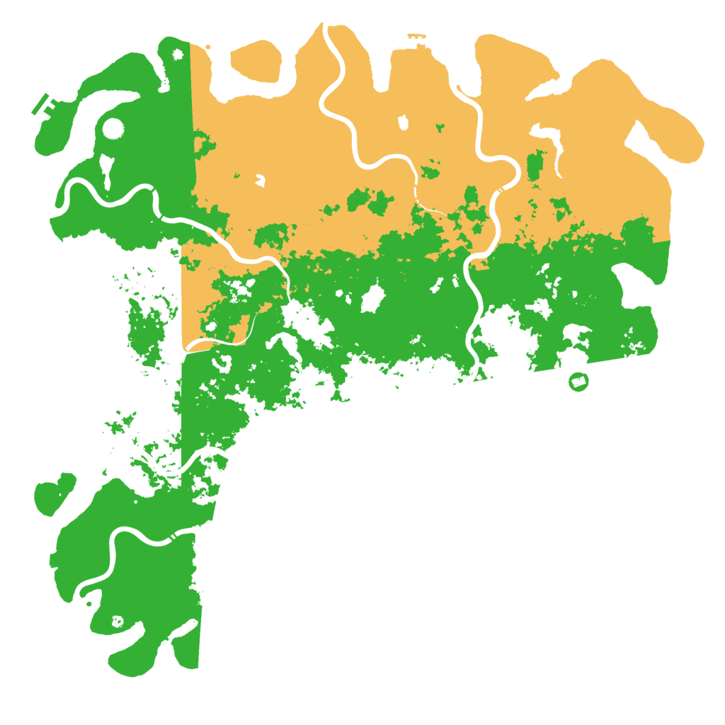 Biome Rust Map: Procedural Map, Size: 6000, Seed: 420804047
