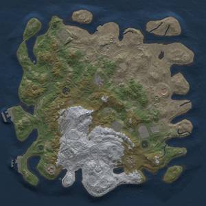 Thumbnail Rust Map: Procedural Map, Size: 4250, Seed: 1232463902, 18 Monuments