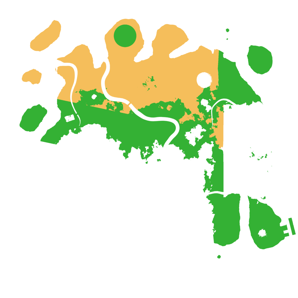 Biome Rust Map: Procedural Map, Size: 3500, Seed: 966254344