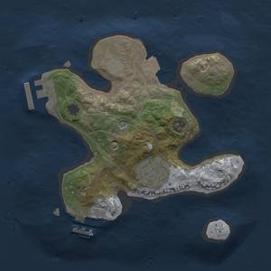 Thumbnail Rust Map: Procedural Map, Size: 2000, Seed: 487504928, 7 Monuments