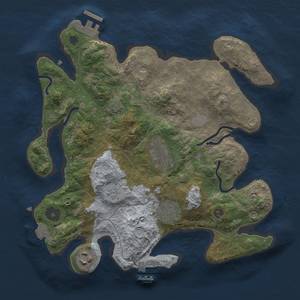 Thumbnail Rust Map: Procedural Map, Size: 3000, Seed: 1795690064, 11 Monuments