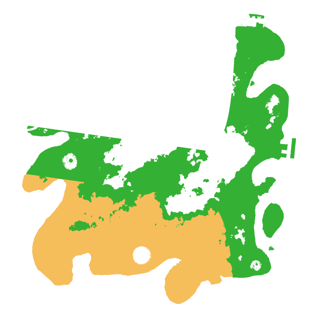 Biome Rust Map: Procedural Map, Size: 3200, Seed: 494417946