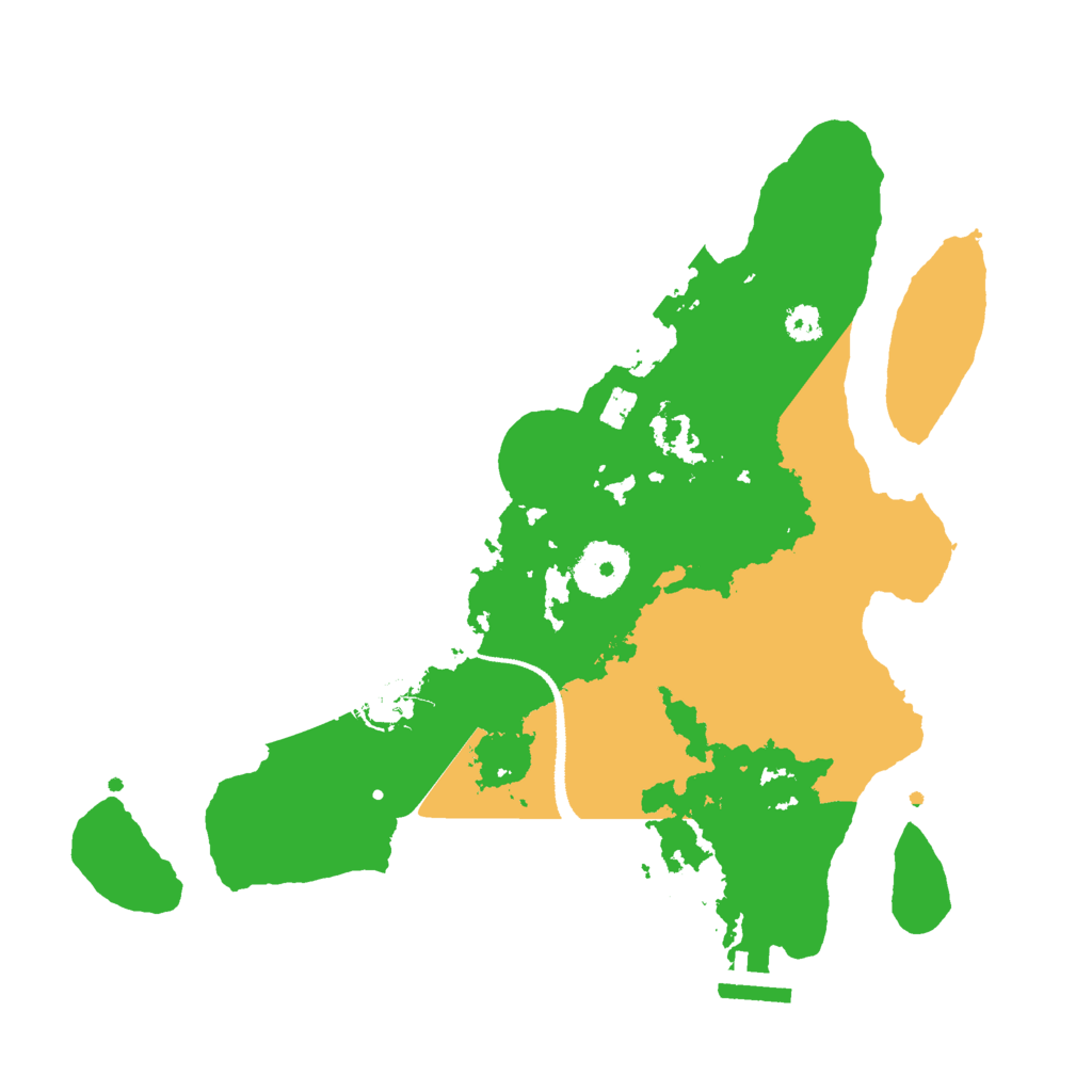 Biome Rust Map: Procedural Map, Size: 3000, Seed: 1236907