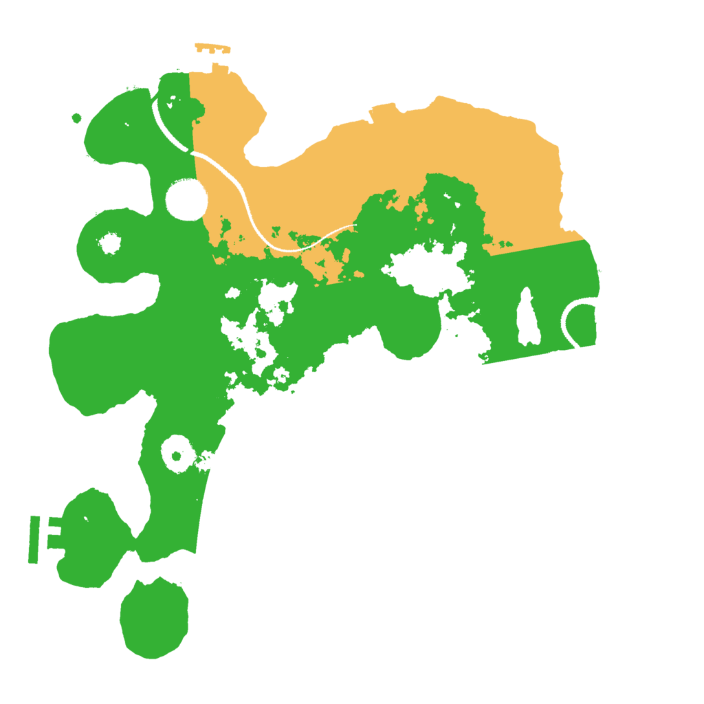 Biome Rust Map: Procedural Map, Size: 3000, Seed: 928383490