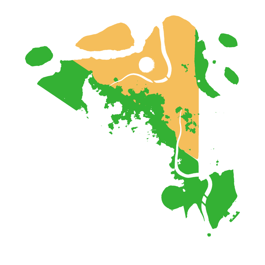 Biome Rust Map: Procedural Map, Size: 3000, Seed: 9995