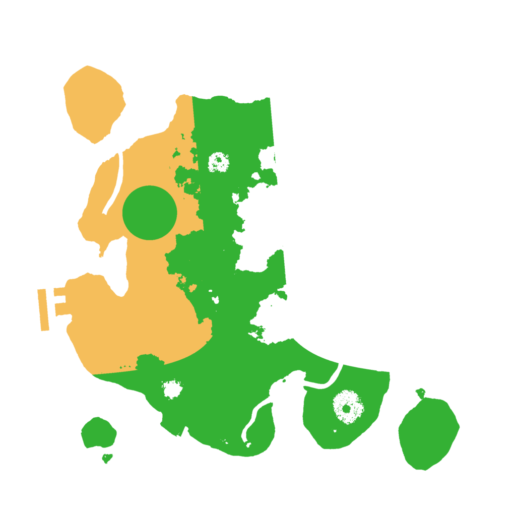 Biome Rust Map: Procedural Map, Size: 2500, Seed: 1674905427