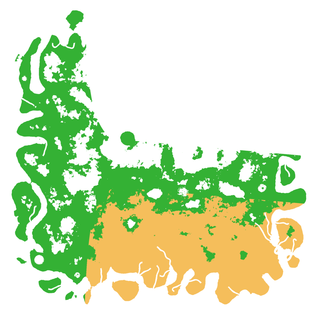 Biome Rust Map: Procedural Map, Size: 6000, Seed: 1398975957