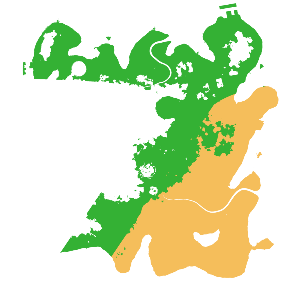 Biome Rust Map: Procedural Map, Size: 3500, Seed: 21774916