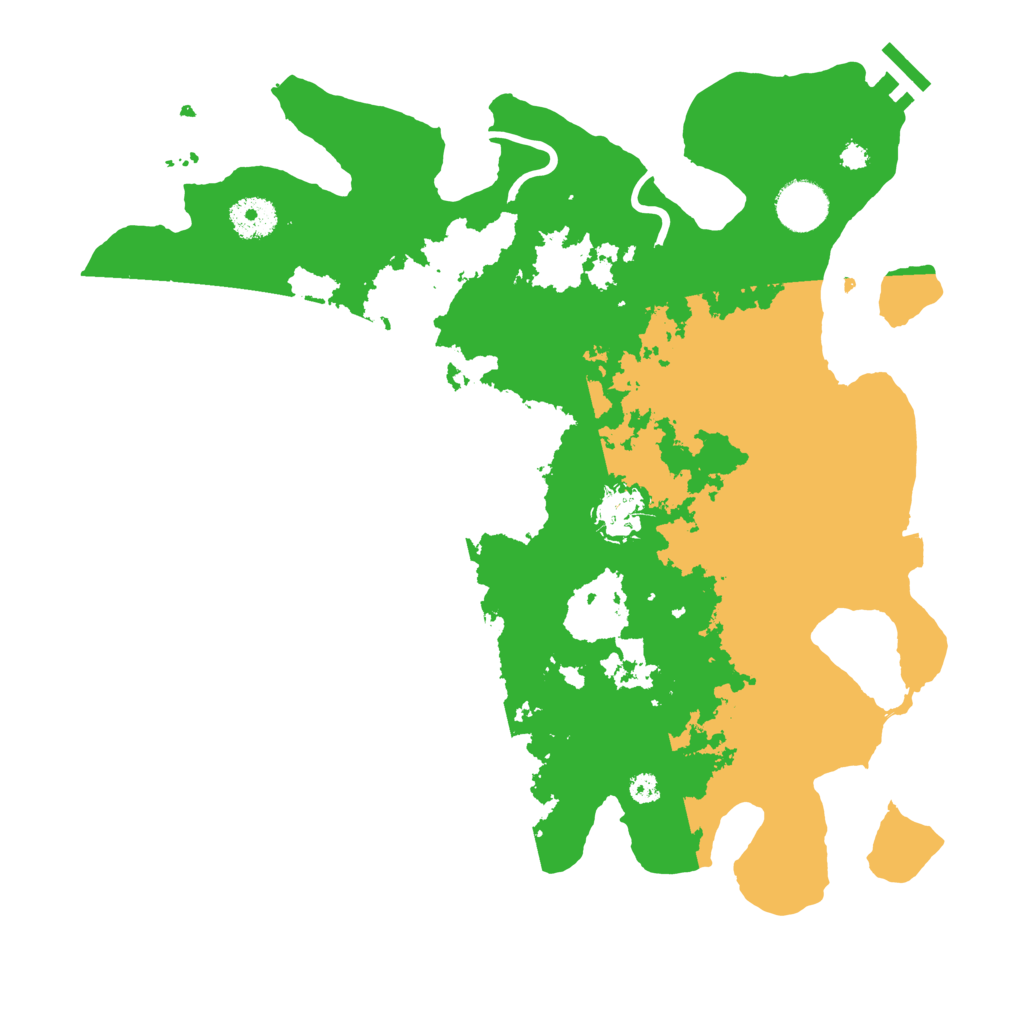 Biome Rust Map: Procedural Map, Size: 3500, Seed: 822285010