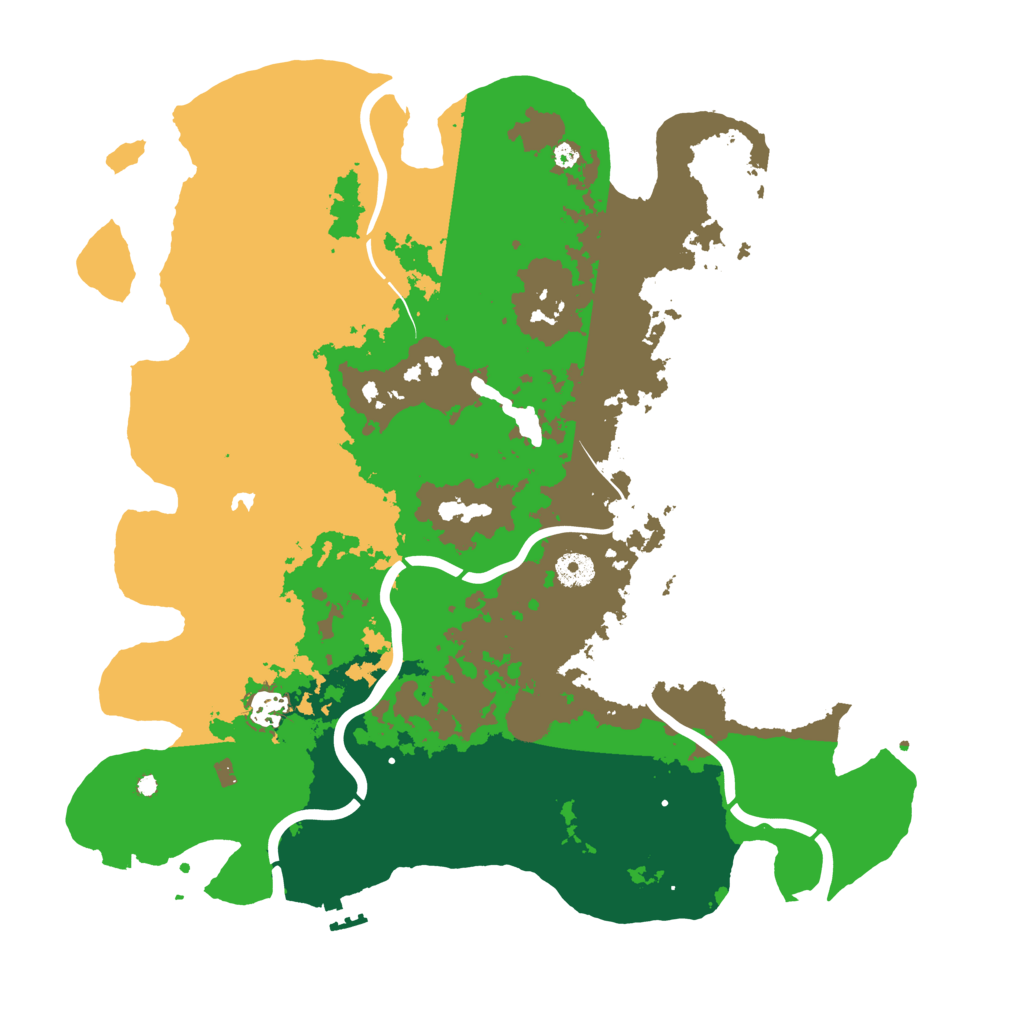 Biome Rust Map: Procedural Map, Size: 4100, Seed: 17768948