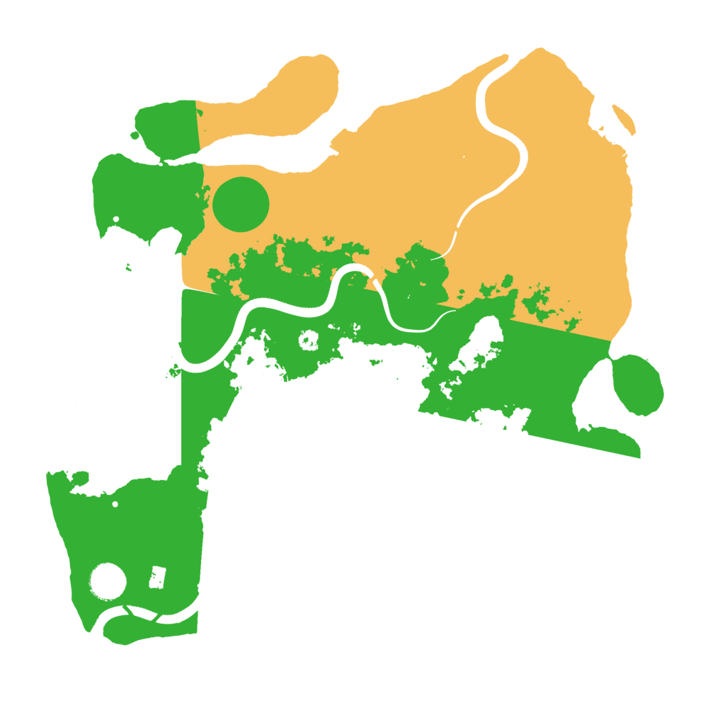 Biome Rust Map: Procedural Map, Size: 3500, Seed: 52432