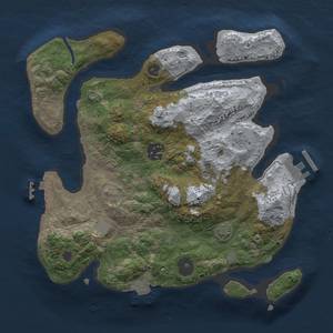 Thumbnail Rust Map: Procedural Map, Size: 2800, Seed: 3876775, 9 Monuments