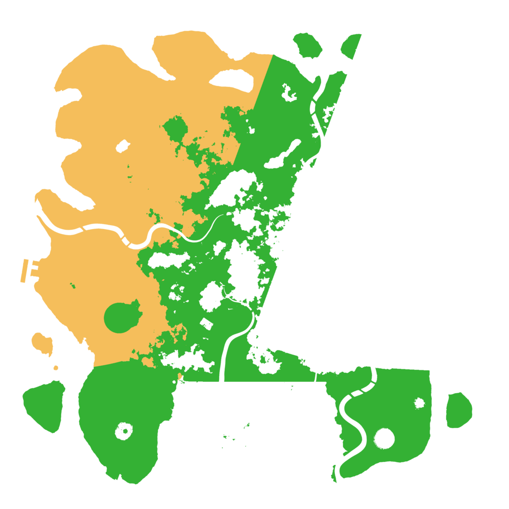 Biome Rust Map: Procedural Map, Size: 4400, Seed: 75783285