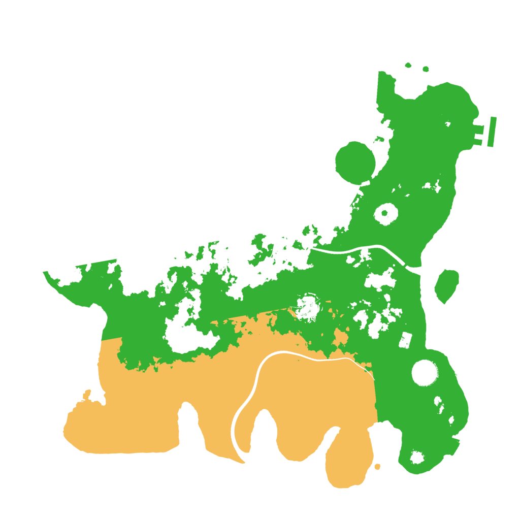 Biome Rust Map: Procedural Map, Size: 3500, Seed: 408194362