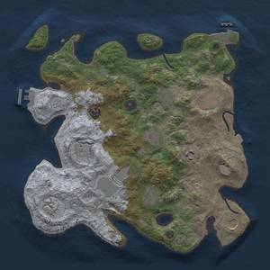 Thumbnail Rust Map: Procedural Map, Size: 3550, Seed: 67677254, 18 Monuments