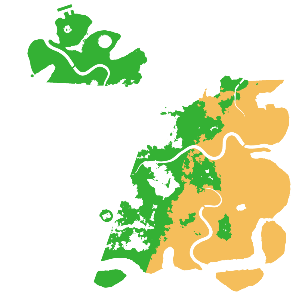 Biome Rust Map: Procedural Map, Size: 4100, Seed: 74428696