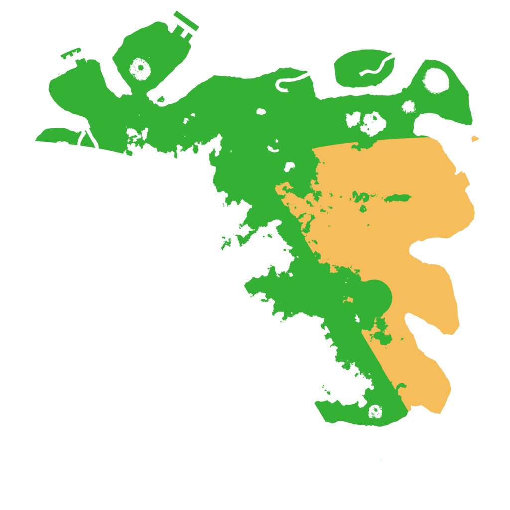 Biome Rust Map: Procedural Map, Size: 3700, Seed: 18234640