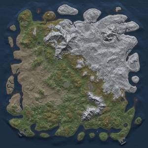 Thumbnail Rust Map: Procedural Map, Size: 5800, Seed: 1234567890, 19 Monuments