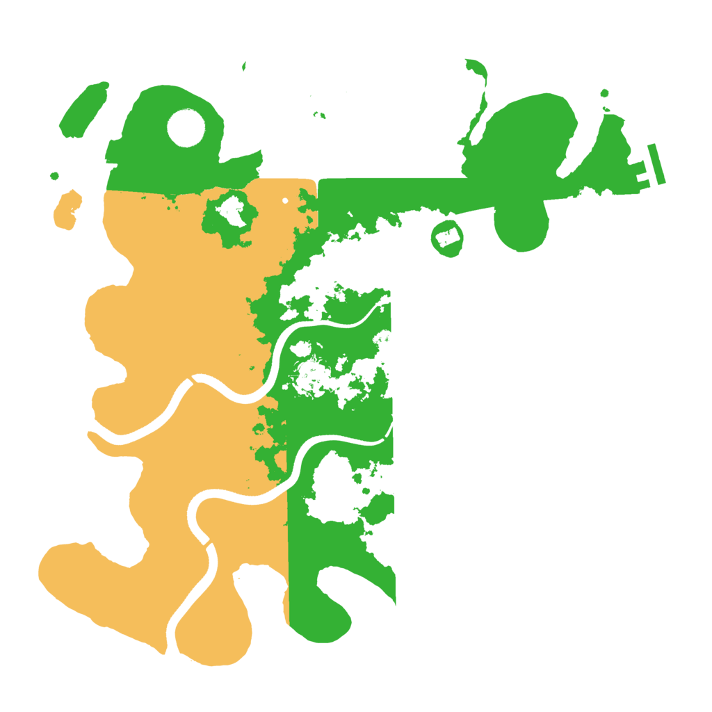 Biome Rust Map: Procedural Map, Size: 3500, Seed: 1177605045