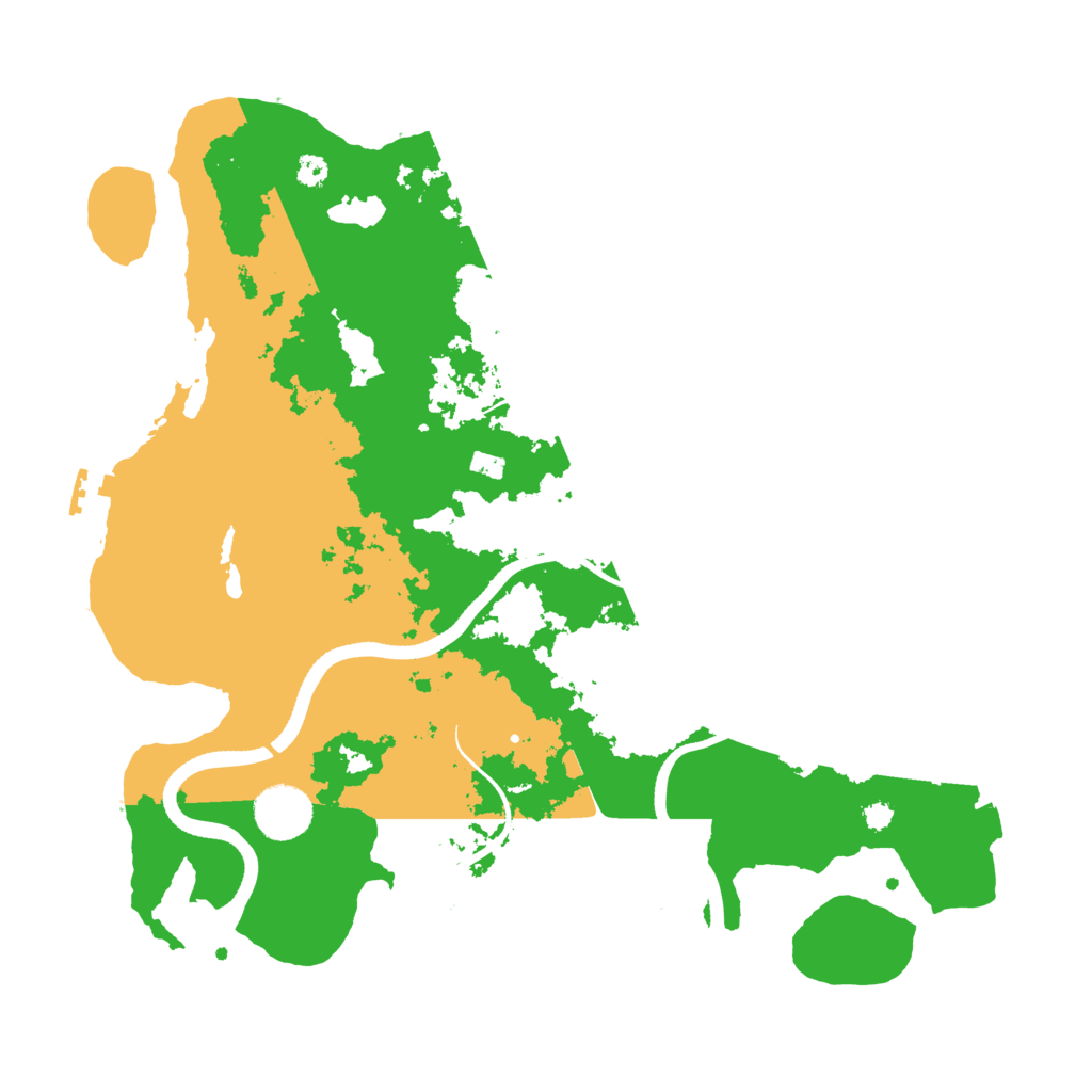 Biome Rust Map: Procedural Map, Size: 3500, Seed: 1033737896
