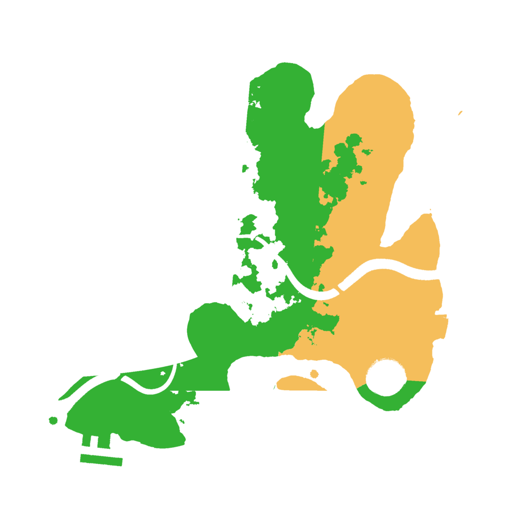 Biome Rust Map: Procedural Map, Size: 2500, Seed: 205193285