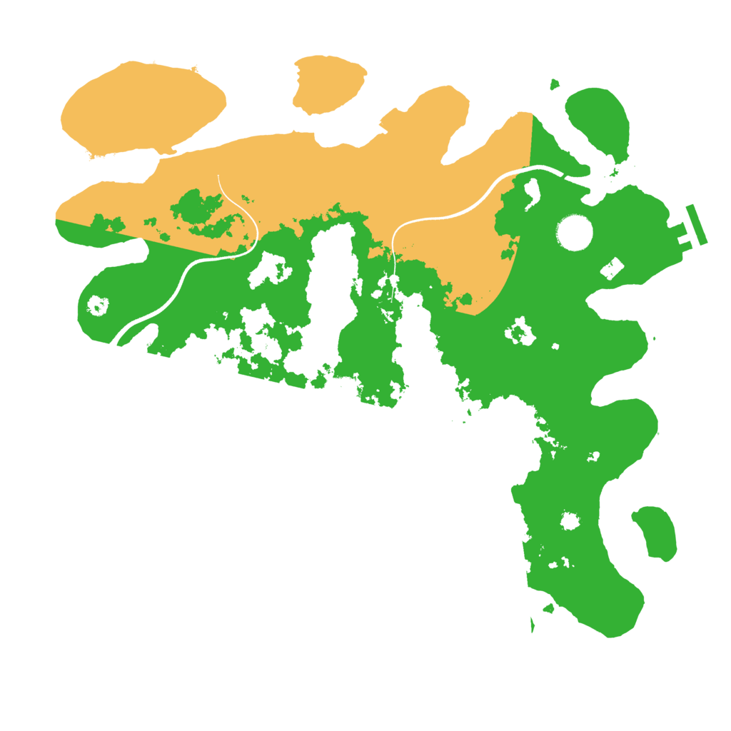 Biome Rust Map: Procedural Map, Size: 3550, Seed: 61356126