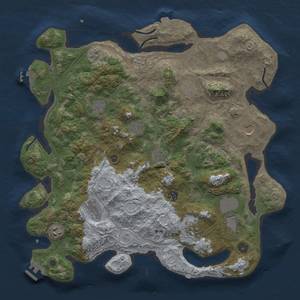 Thumbnail Rust Map: Procedural Map, Size: 4250, Seed: 590588565, 19 Monuments