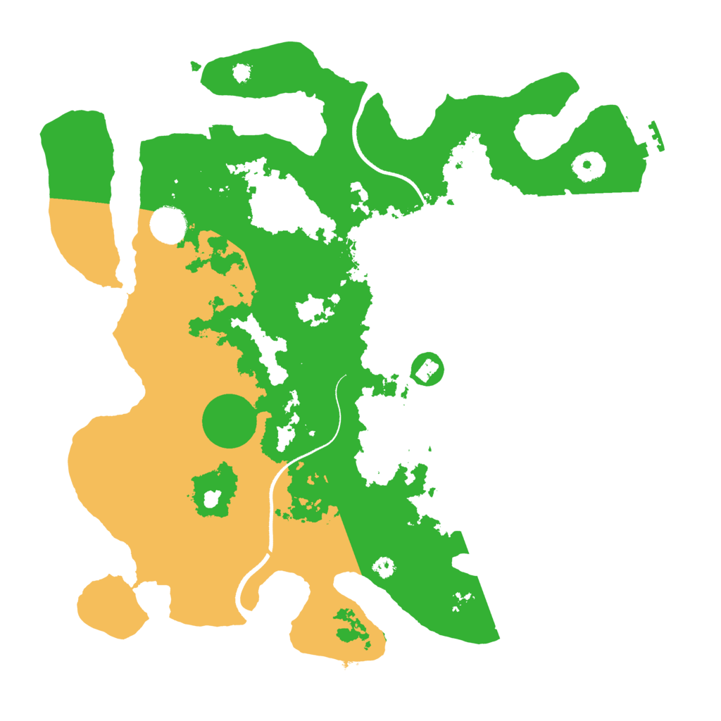 Biome Rust Map: Procedural Map, Size: 3500, Seed: 1596046598