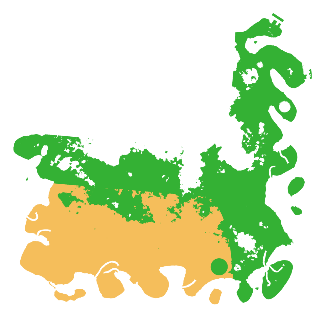 Biome Rust Map: Procedural Map, Size: 5000, Seed: 1840465260