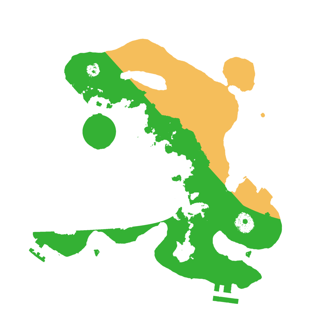 Biome Rust Map: Procedural Map, Size: 2500, Seed: 8611536