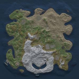 Thumbnail Rust Map: Procedural Map, Size: 4000, Seed: 1335657264, 19 Monuments