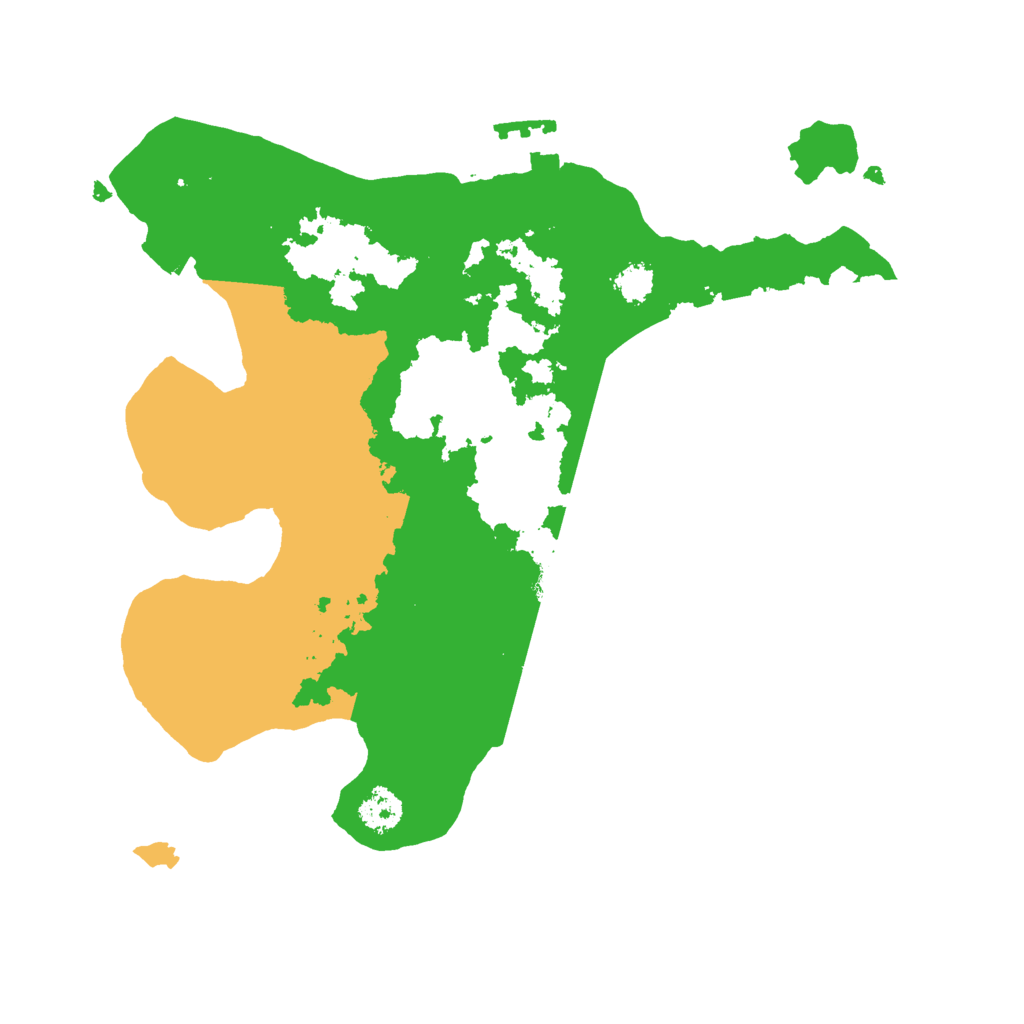 Biome Rust Map: Procedural Map, Size: 2500, Seed: 3432