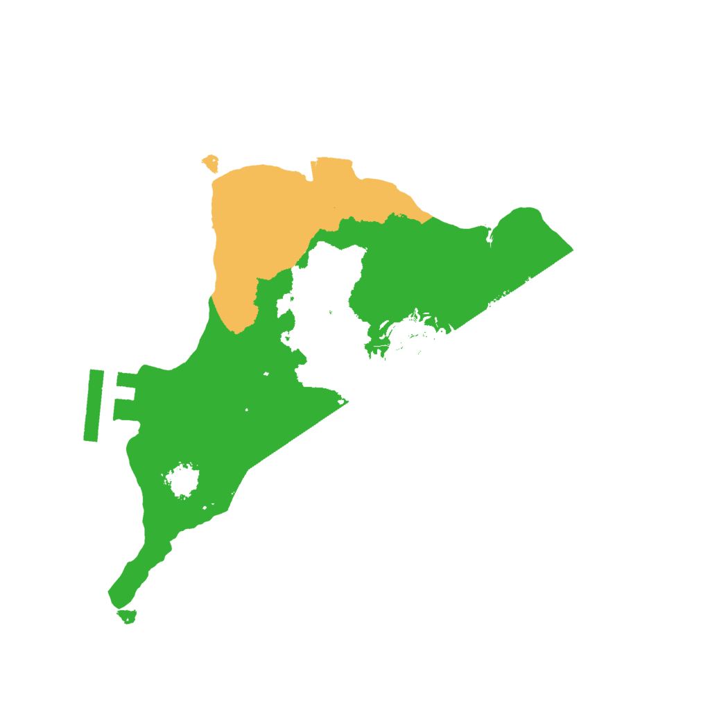 Biome Rust Map: Procedural Map, Size: 2000, Seed: 1103096309