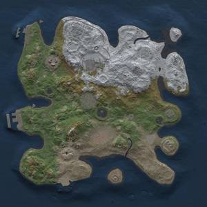 Thumbnail Rust Map: Procedural Map, Size: 3000, Seed: 567209696, 12 Monuments