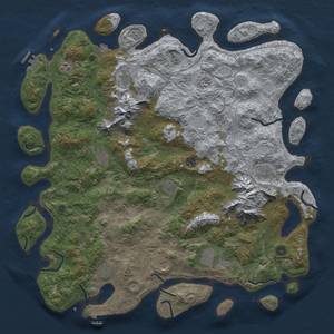 Thumbnail Rust Map: Procedural Map, Size: 5000, Seed: 1995415839, 19 Monuments