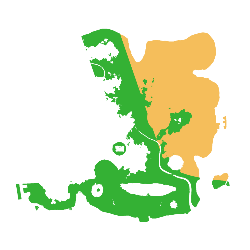 Biome Rust Map: Procedural Map, Size: 3000, Seed: 1476981768